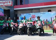 Pertamina Patra Niaga Rayakan HUT ke-80 RI Bersama Komunitas Ojol Surabaya