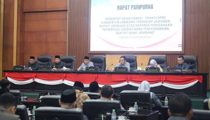 Sahkan Perda, DPRD Jombang Dorong Peran BPR Bank Jombang untuk Ekonomi Kerakyatan
