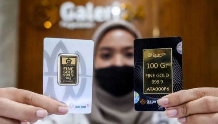 Emas UBS Alami Penurunan, Galeri24 Tetap Stabil