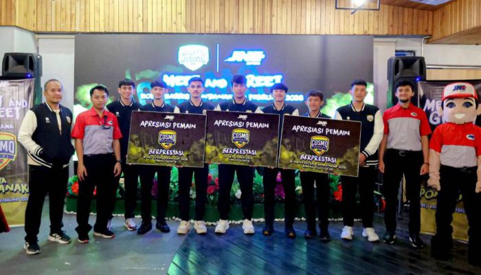 JNE Apresiasi Skuad Cosmo JNE FC dengan Bonus Puluhan Juta atas Prestasi di Ajang Asia