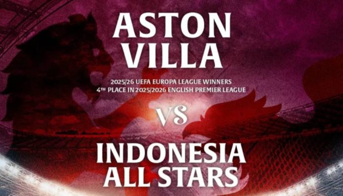 Penjualan Tiket Aston Villa Pre-Season Tour Indonesia 2026 Resmi Dibuka, Harga Mulai Rp350 Ribu