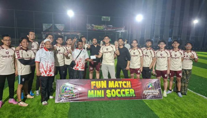 Mini Soccer Asparagus Jadi Miniatur Muktamar NU, Ratusan Gus Gaungkan Sportivitas