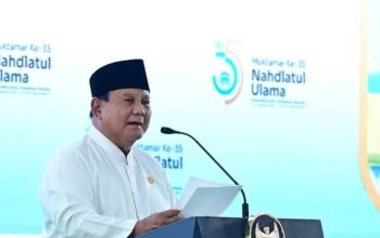 Buka Muktamar ke-35 NU, Prabowo Serukan “Jas Ijo” untuk Menghormati Jasa Ulama