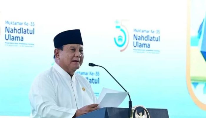 Buka Muktamar ke-35 NU, Prabowo Serukan “Jas Ijo” untuk Menghormati Jasa Ulama