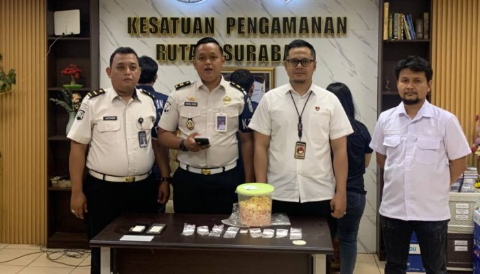 Petugas Rutan Surabaya Gagalkan Penyelundupan 9 Pocket Diduga Sabu