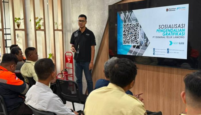 PT Terminal Teluk Lamong Tingkatkan Budaya integritas dengan Sosialisasi WBS & Anti-Gratifikasi